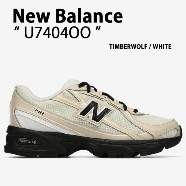 New Balance ニューバランス スニーカー U7404OO シューズ NewBalance740 メッシュ IVORY BLACK アイボリー ブラック メンズ レディース