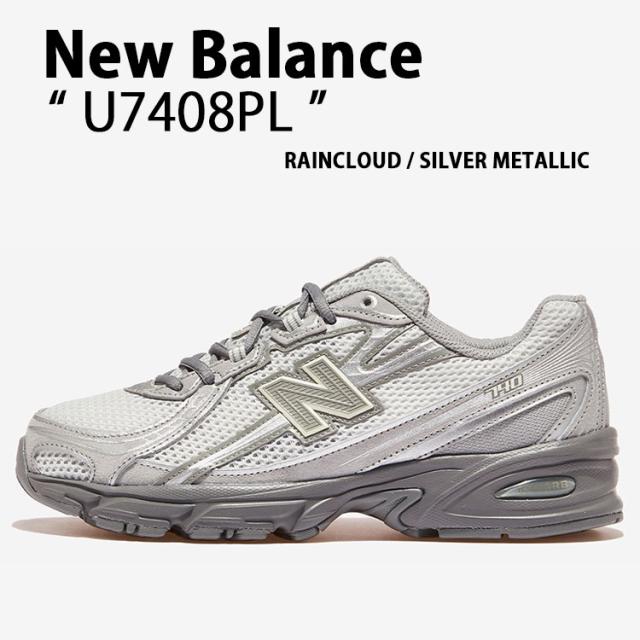 New Balance ニューバランス スニーカー U7408PL シューズ NewBalance740 ランニングシューズ メッシュ GRAY SILVER メンズ レディース