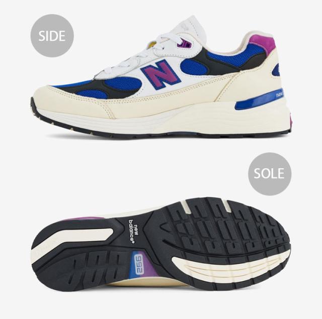 New Balance ニューバランス スニーカー U99278L made in USA シューズ アメリカ NewBalance992 スウェード レトロ WHITE BLUE PURPLE_2