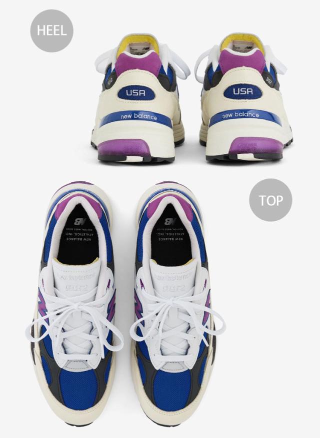 New Balance ニューバランス スニーカー U99278L made in USA シューズ アメリカ NewBalance992 スウェード レトロ WHITE BLUE PURPLE_3