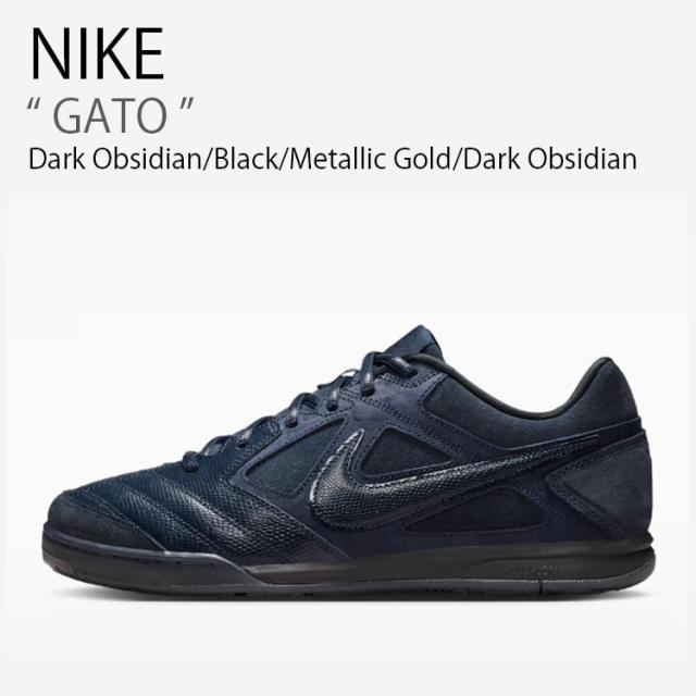 NIKE ナイキ スニーカー GATO ガト IQ3403-475 ローカット ネイビー ブラック ゴールド スエード メンズ 男性用