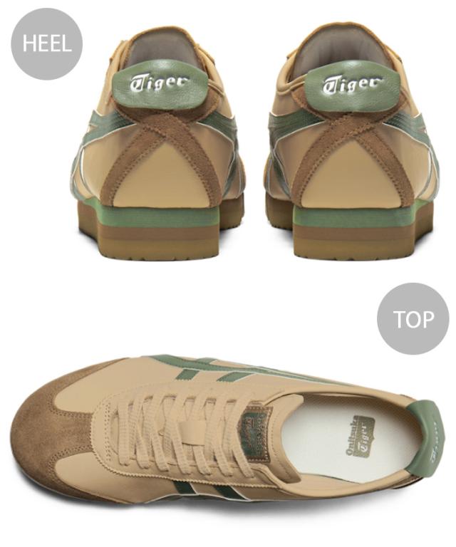 Onitsuka Tiger オニツカタイガー スニーカー MEXICO 66 PF BEIGE GREEN 1183C621.201 シューズ メキシコ 66 PF ベージュ グリーン メンズ レディース 男性用 女性用_3