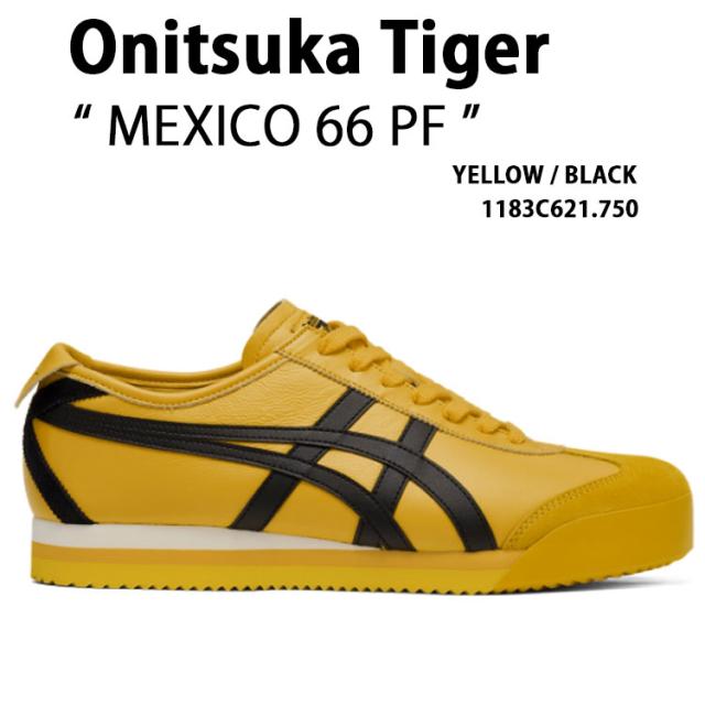 Onitsuka Tiger オニツカタイガー スニーカー MEXICO 66 PF YELLOW BLACK 1183C621.750 シューズ メキシコ 66 PF イエロー ブラック メンズ レディース 男性用 女性用