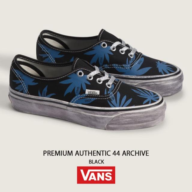 VANS バンズ スニーカー PREMIUM AUTHENTIC 44 ARCHIVE BLACK VN000DB8CJI プレミアム オーセンティック 44 アーカイブ ブラック 男性用 女性用_1