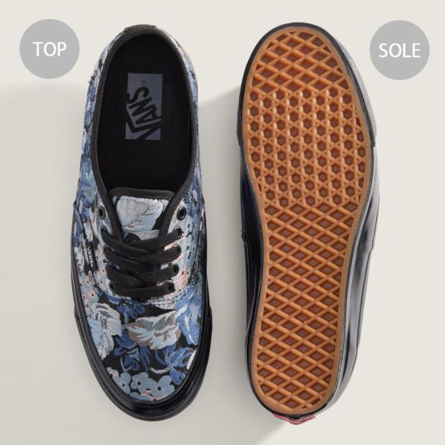 VANS バンズ スニーカー PREMIUM AUTHENTIC 44 FLORAL NAVY BLACK VN000EBNNGV プレミアム オーセンティック44 フローラル ネイビー ブラック 男性用 女性用_3