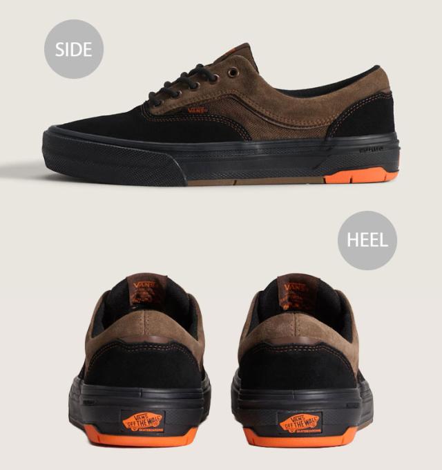 VANS バンズ スニーカー SKATE ERA WAFFLECUP VN000EF0YS8 シューズ スケート エラ ワッフルカップ BLACK BROWN ブラック ブラウン メンズ_2