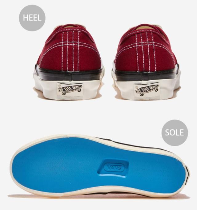 VANS バンズ スニーカー PREMIUM AUTHENTIC DECK 44 LX BORDEAUX VN000EFZBRD プレミアム オーセンティック デック 44 エルエックス ボルドー 男性用 女性用