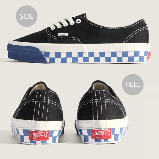 VANS バンズ スニーカー PREMIUM AUTHENTIC 44 ARCHIVE BLACK TRUE NAVY VN000EK4Z0V プレミアム オーセンティック 44 アーカイブ ブラック トゥルー ネイビー 男性用 女性用_2