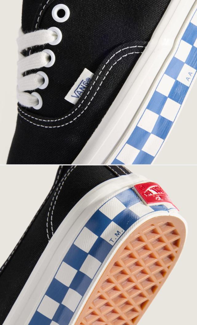 VANS バンズ スニーカー PREMIUM AUTHENTIC 44 ARCHIVE BLACK TRUE NAVY VN000EK4Z0V プレミアム オーセンティック 44 アーカイブ ブラック トゥルー ネイビー 男性用 女性用_4