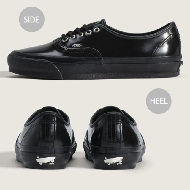 VANS バンズ シューズ OTW AUTHENTIC 44 SYPHED VIBRAM GLOSS LEATHER BROGUE BLACK BLACK VN000V33BKA OTW オーセンティック 44 サイフド ビブラム グロス レザー ブローグ ブラック ブラック 男性用_2