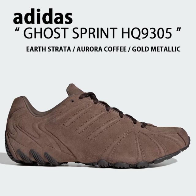 adidas originals アディダス スニーカー GHOST SPRINT HQ9305 ゴーストスプリント BROWN ブラウン 茶色 シューズ スポーツウェア ロープロファイルスニーカー スリーストライプス レギュラーフィット レザーアッパー メンズ レディース 男性用 女性用