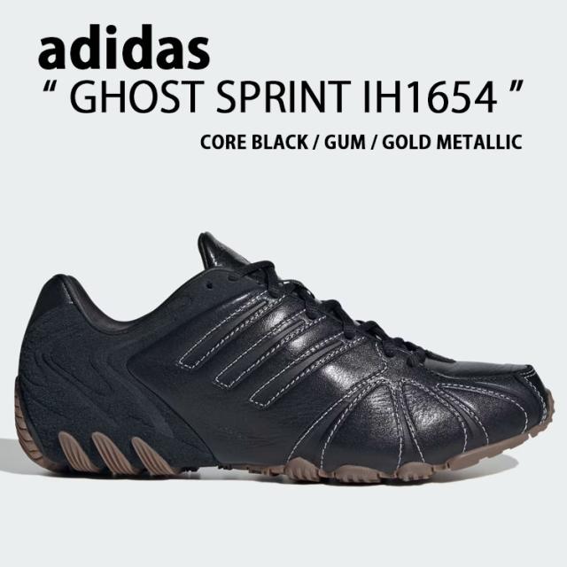 adidas originals アディダス スニーカー GHOST SPRINT IH1654 ゴーストスプリント BLACK ブラック 黒 シューズ スポーツウェア ロープロファイルスニーカー スリーストライプス レギュラーフィット レザーアッパー メンズ レディース 男性用 女性用