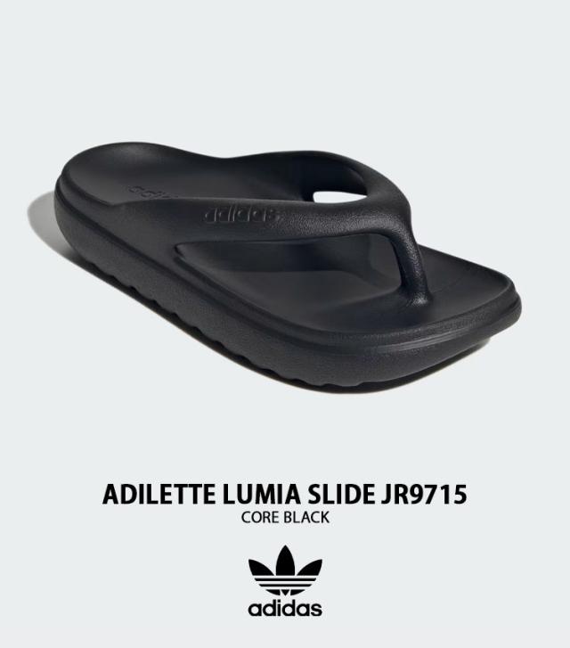adidas アディダス サンダル ADILETTE LUMIA SLIDE JR9715 シューズ アディレッタ ルミナスライド ビーサン BLACK メンズ レディース
