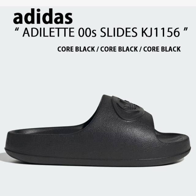 adidas originals アディダス サンダル スリッパ ADILETTE 00s SLIDES KJ1156 アディレッタ 00s スライド BLACK ブラック シューズ レディーズ 女性用