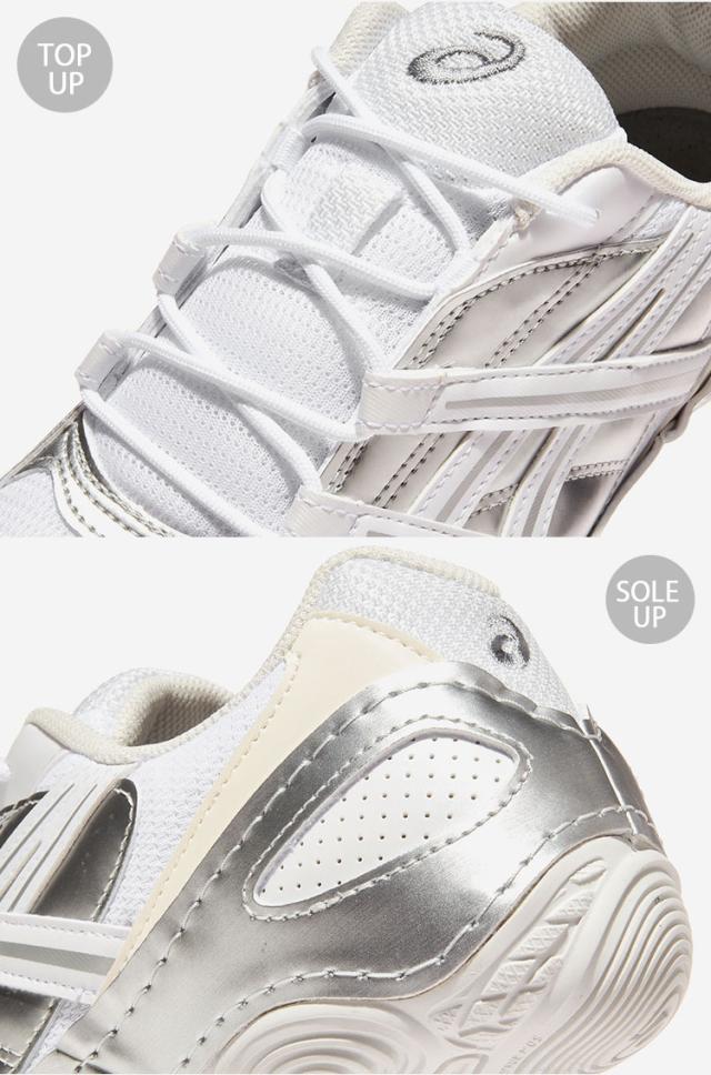 asics アシックス スニーカー HYPERSYNC 1203A879-100 シューズ ハイパーシンク ロープロ 薄底 WHITE SILVER メンズ レディース_4