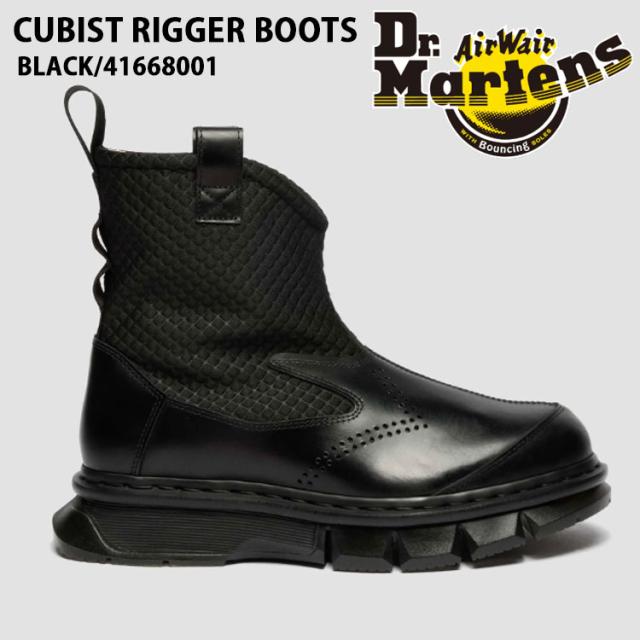 Dr.Martens ドクターマーチン マーチン レザーシューズ CUBIST RIGGER BOOTS BLACK 41668001 キュービスト リガー ブーツ ブラック