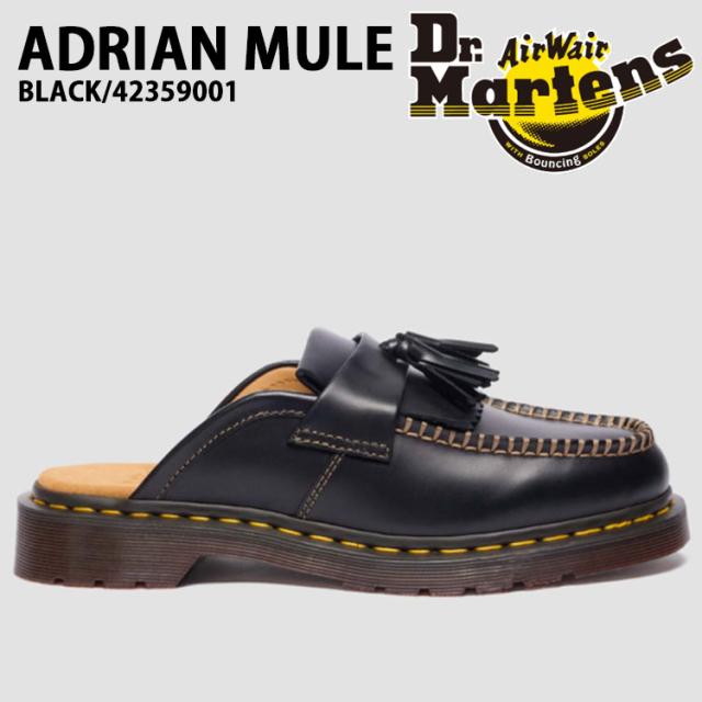 Dr.Martens ドクターマーチン マーチン レザーシューズ ADRIAN MULE BLACK 42359001 アドリアン ミュール ブラック
