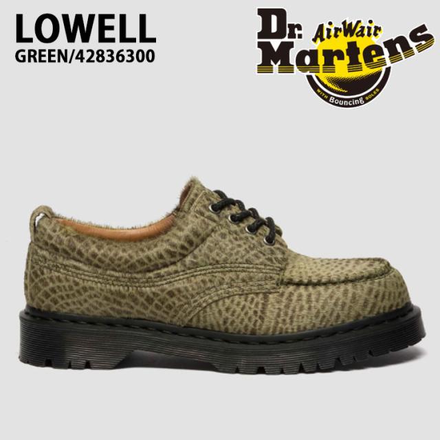 Dr.Martens ドクターマーチン マーチン レザーシューズ LOWELL GREEN 42836300 ローウェル グリーン