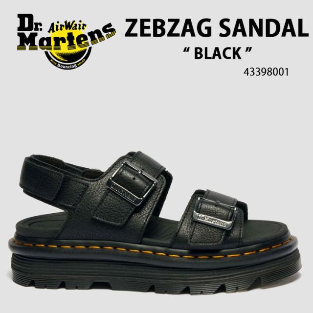 Dr.Martens ドクターマーチン サンダル ZEBZAG SANDAL 43398001 シューズ ゼブザグサンダル サイズ調整 BLACK メンズ レディース