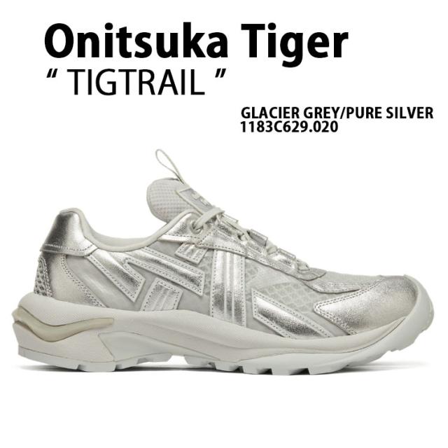 Onitsuka Tiger オニツカタイガー スニーカー TIGTRAIL 1183C629.020 ティグトレイル シューズ グレーシャーグレー ピュアシルバー オニツカスニーカー 本革アッパー メンズ レディース