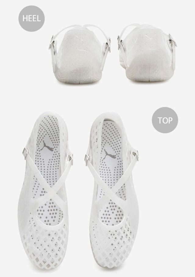 PUMA ピューマ レディース サンダル SPEEDCAT BALLET JELLY WNS 409469-03 シューズ スピードキャットバレエ ゼラチン WHITE 白いこと 御上さん