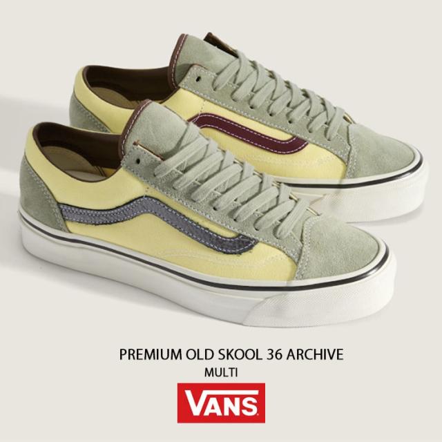 VANS バンズ シューズ PREMIUM OLD SKOOL 36 ARCHIVE MULTI VN000D9RBMC プレミアム オールドスクール 36 アーカイブ マルチ 男性用 女性用_1