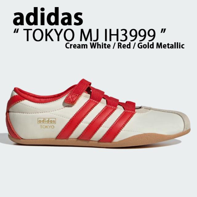 adidas originals アディダス スニーカー シューズ TOKYO MJ  WHITE RED METALLIC  IH3999 トーキョーMJ ホワイト レッド メタリック レギュラーフィット Tトゥ スリーストライプス ストラップ レディース 女性用