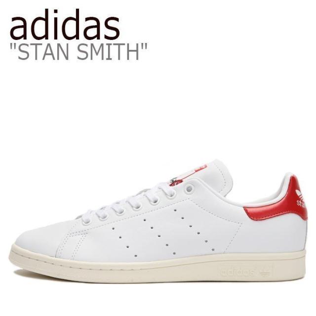 adidas アディダス スニーカー STAN SMITH スタン スミス WHITE ホワイト RED レッド EH1736 の通販は