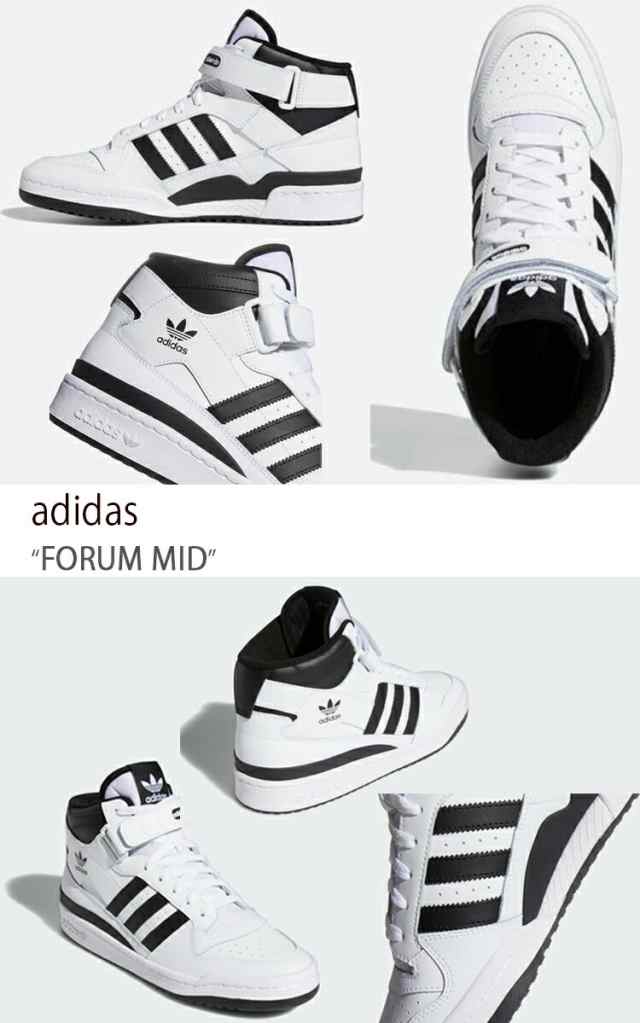 adidas アディダス スニーカー FORUM MID フォーラム ミッド ホワイト ブラック FY7939 