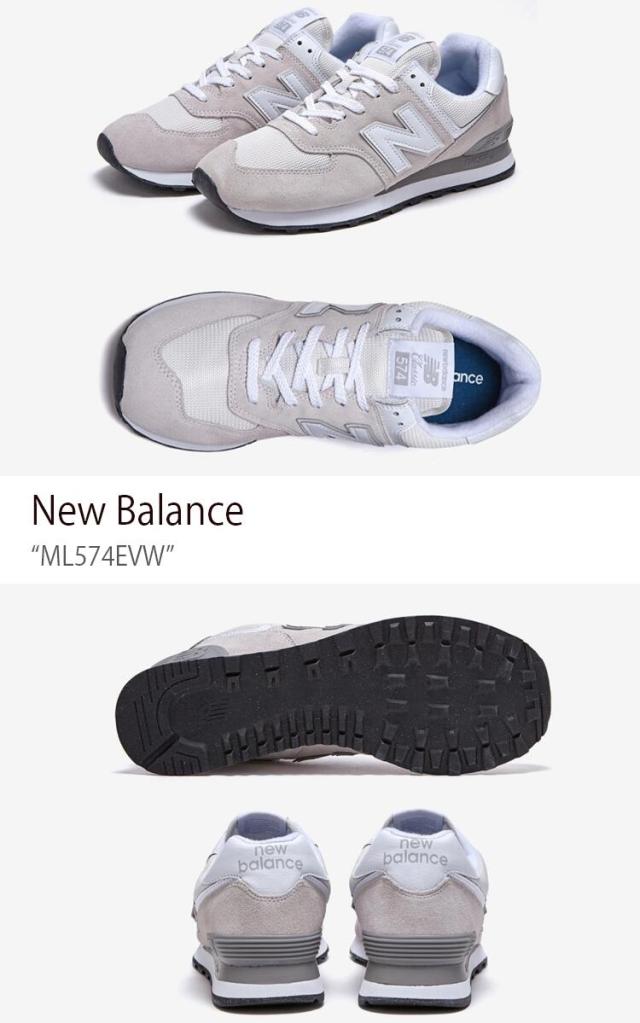 New Balance ニューバランス スニーカー 574 ML574EVW アイボリー_1