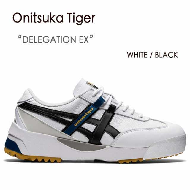 Onitsuka Tiger オニツカタイガー スニーカー DELEGATION EX デリゲイション WHITE BLACK ホワイト ブラック 1183A559.104 メンズ レディ