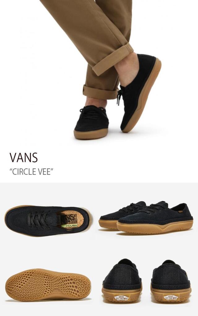 VANS スニーカー CIRCLE VEE BLACK GUM VN0A4BWLB9M_1