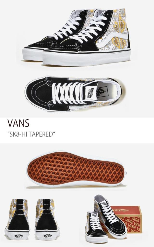 VANS スニーカー SK8-HI TAPERED TRIPPY HEARTS MULTI WHITE スケート