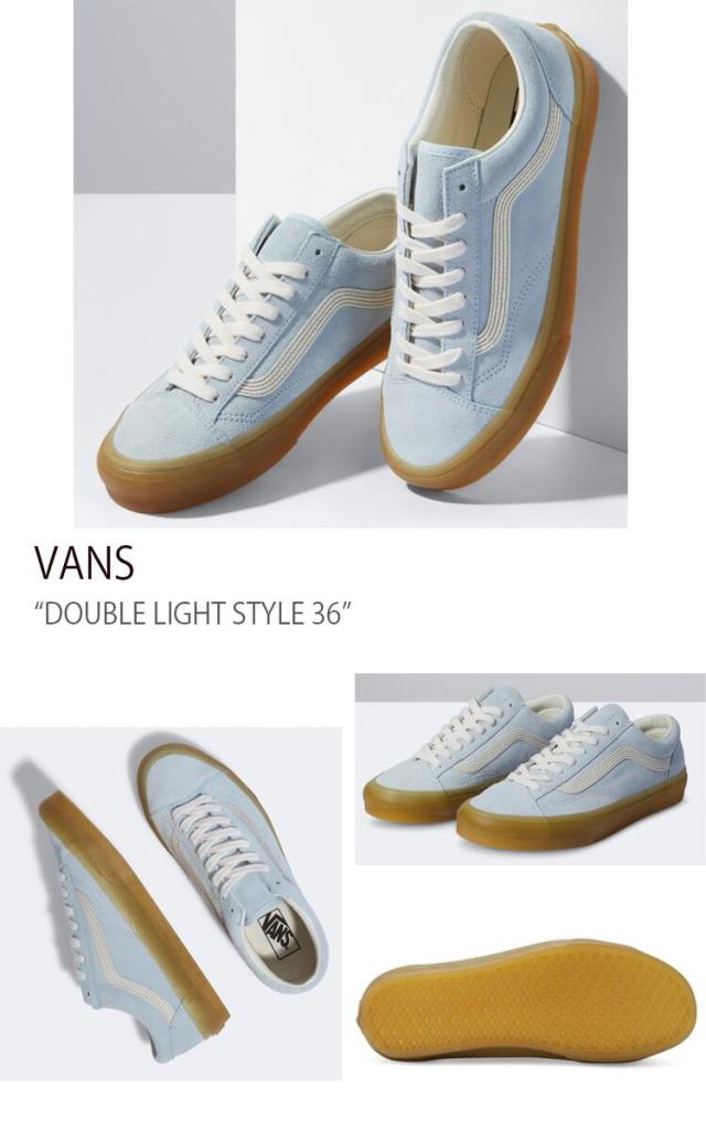 VANS スニーカー DOUBLE LIGHT STYLE 36 DELICATE BLUE MARSHALLOW