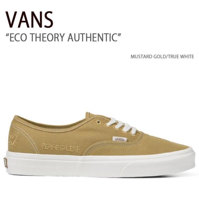 VANS スニーカー ECO THEORY AUTHENTIC MUSTARD GOLD TRUE WHITE VN0A5KRDASW1