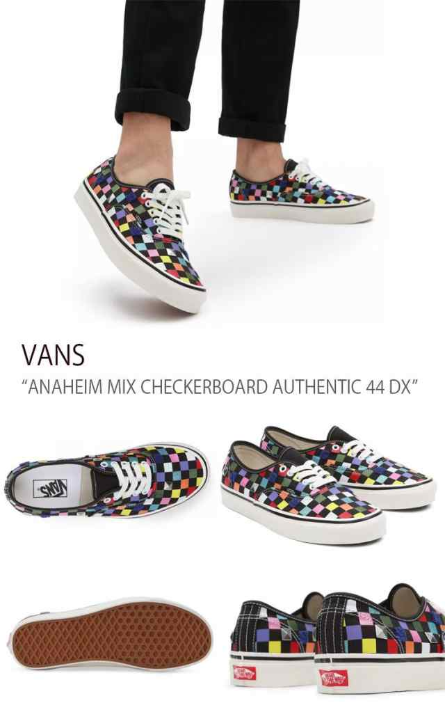 VANS スニーカー ANAHEIM MIX CHECKERBOARD AUTHENTIC 44 DX MULTI VN0A5KX4AWC1