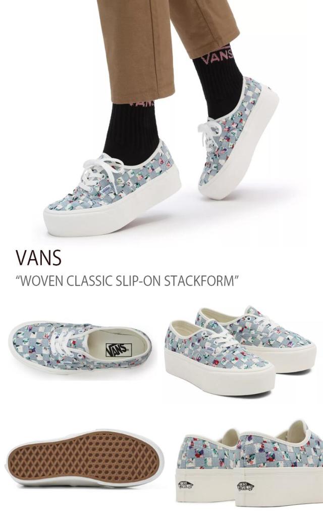 VANS スニーカー WOVEN AUTHENTIC STACKFORM FLORAL MULTI VN0A5KXXAZA1