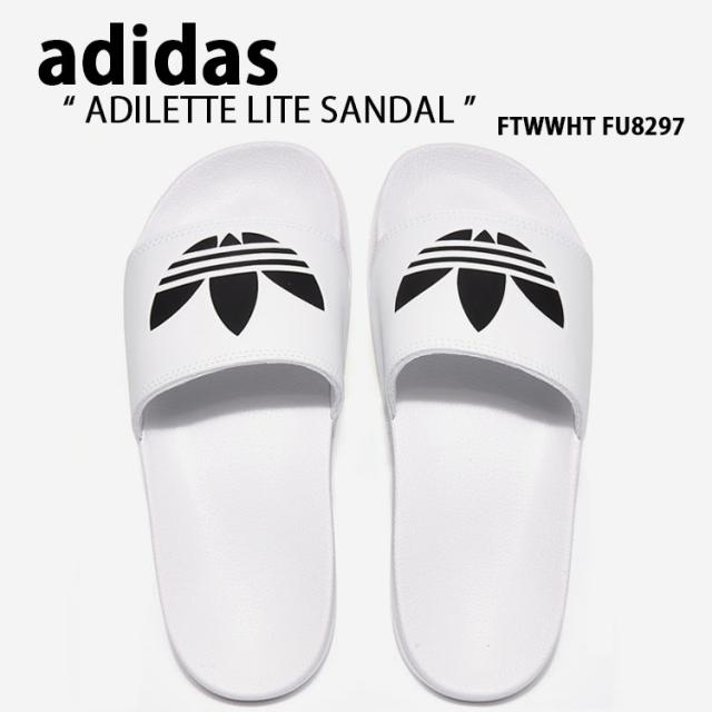 adidas アディダス サンダル スリッパ ADILETTE LITE アディレッタ ライト WHITE FU8297