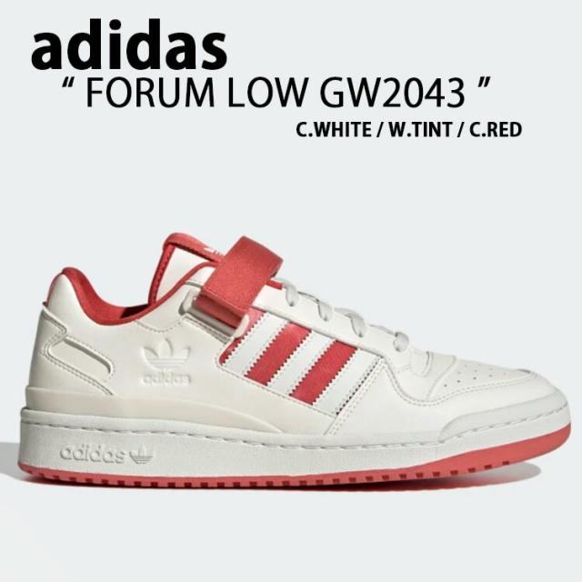 adidas アディダス スニーカー FORUM LOW フォーラムロー GW2043 WHITE RED 