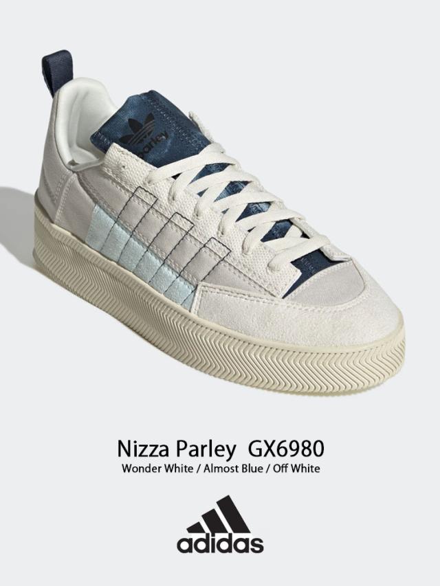 adidas アディダス スニーカー NIZZA PARLEY ニッツァ パーレイ WHITE BLUE GX6980 adidas アディダス スニーカー NIZZA PARLEY ニッツァ パーレイ WHITE