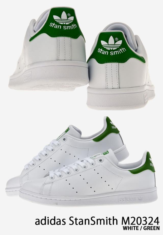 adidas アディダス スニーカー STANSMITH スタンスミス レザー 本革 WHITE GREEN M20324_3