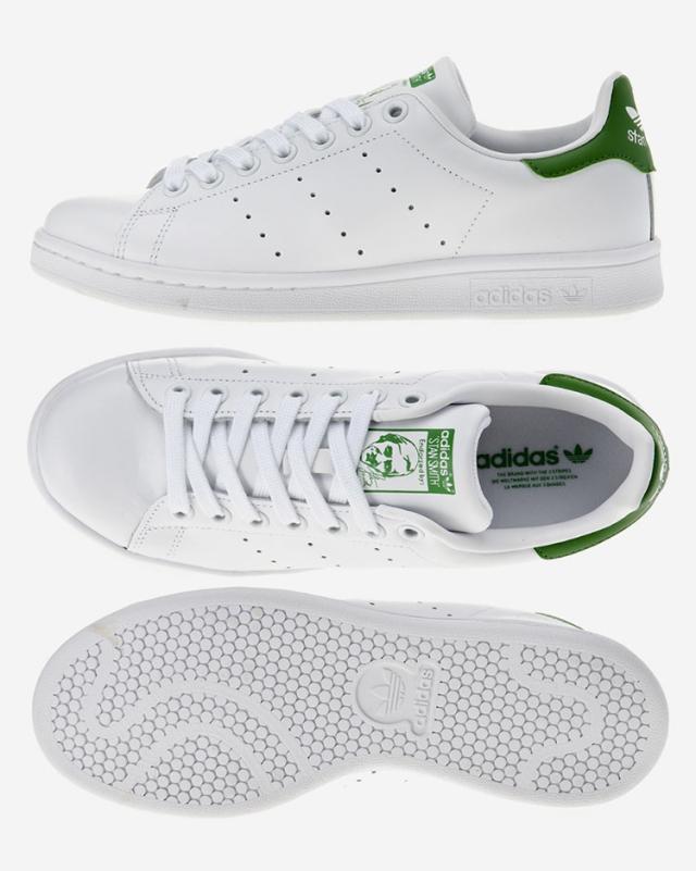 adidas アディダス スニーカー STANSMITH スタンスミス レザー 本革 WHITE GREEN M20324_2