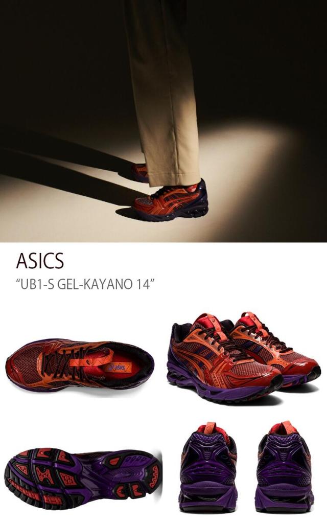 ASICS アシックス スニーカー UB1-S GEL-KAYANO 14 CLASSIC RED ASICS BLUE UB1-Sゲルカヤノ14 クラシックレッド アシックスブルー メンズ 男性用 1201A189-600_1