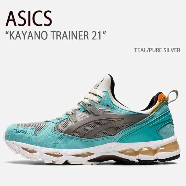 ASICS アシックス スニーカー KAYANO TRAINER 21 TEAL PURE SILVER カヤノトレーナー21 テール ピュアシルバー メンズ 男性用 1201A459-3