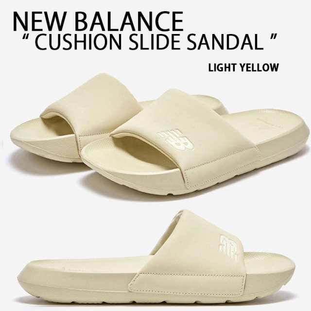 New Balance ニューバランス サンダル CUSHION SLIDE SANDAL LIGHT YELLOE シャワーサンダル スライドサンダル イエロー SD6301SLG NBRJC