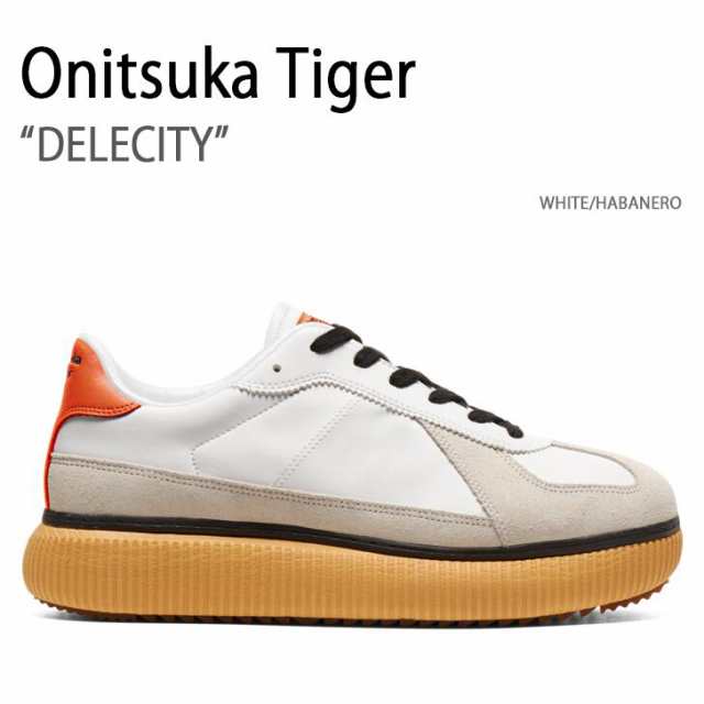 Onitsuka Tiger オニツカタイガー スニーカー DELECITY WHITE HABANERO デレシティ ホワイト ハバネロ メンズ レディース 男女共用 男性の通販は