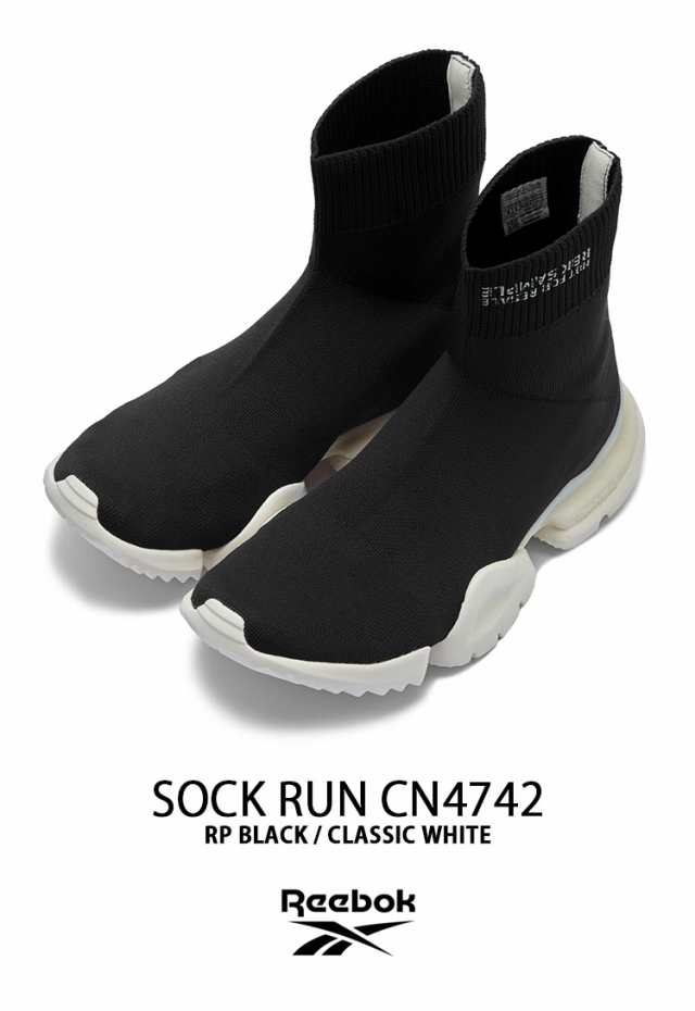 REEBOK リーボック ブーツ シューズ REEBOK SOCK RUN RP BLACK CLASSIC ...