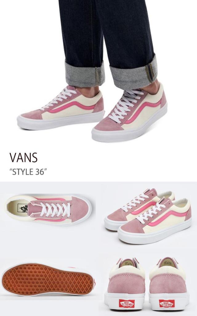 VANS スニーカー STYLE 36 NOSTALGIA ROSE AZALEA PINK スタイル36