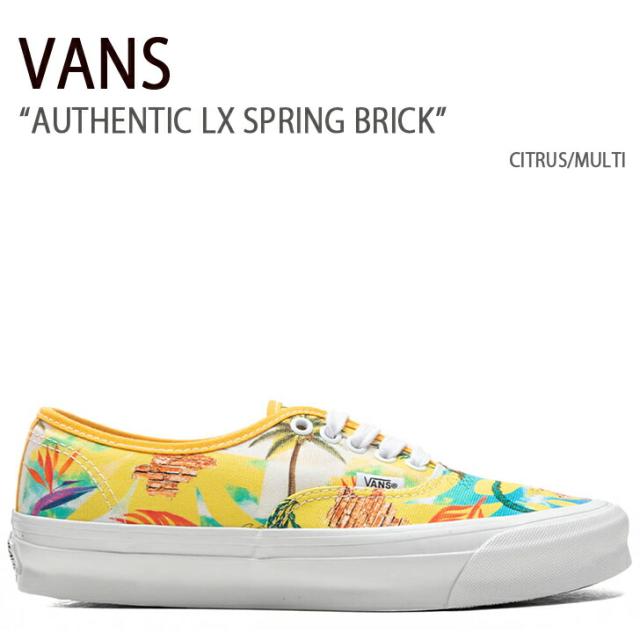 VANS スニーカー AUTHENTIC LX SPRING BRICK CITRUS MULTI VN0A4BV9B4T