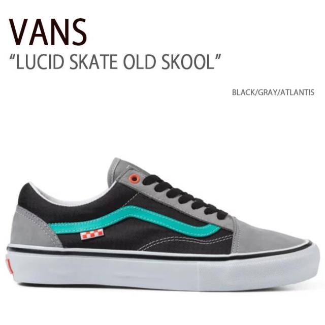 VANS スニーカー LUCID SKATE OLD SKOOL BLACK GRAY ATLANTIS VN0A5FCBAPD